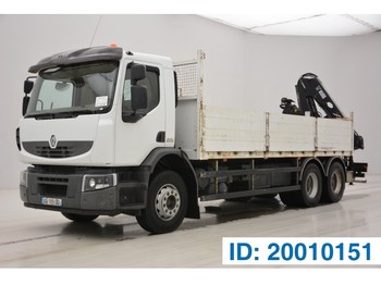 Samochód ciężarowy skrzyniowy/ Platforma, Samochod ciężarowy z HDS Renault Premium Lander 380: zdjęcie 1