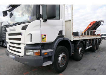 Samochód ciężarowy skrzyniowy/ Platforma, Samochod ciężarowy z HDS SCANIA P380: zdjęcie 4