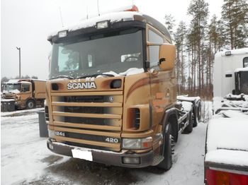 Ciężarówka hakowiec SCANIA R124G 420 8x2 full steel: zdjęcie 1