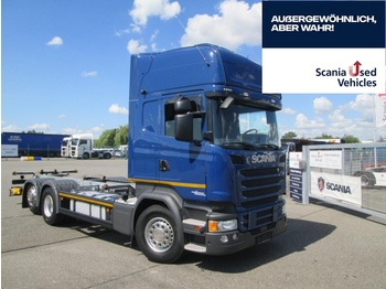 Ciężarówka kontenerowiec/ System wymienny SCANIA R 450 LB 6X2 MNB inkl.Stern-Wechselrah. 7.15-7.45: zdjęcie 1