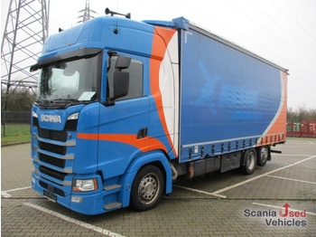 Samochód ciężarowy plandeka SCANIA S 450 B6x2LB Pritsche / Schiebeplane u.- verdeck: zdjęcie 1
