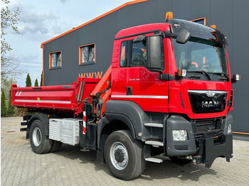 Samochod ciężarowy z HDS MAN TGS 18.320 4x4 Kipper Kran Palfing. Winterdienst 