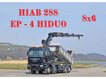 Samochod ciężarowy z HDS MAN TGS 35.380 * HIAB 288 EP - 4 HIDUO + FUNK * 8x6 