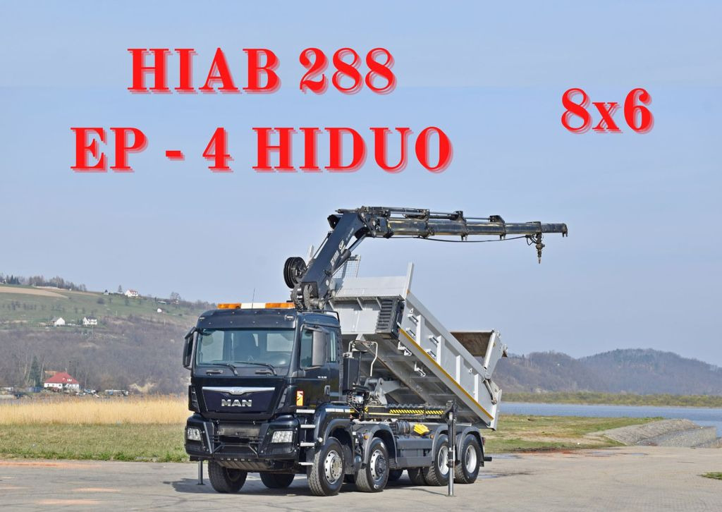 Samochod ciężarowy z HDS MAN TGS 35.380 * HIAB 288 EP - 4 HIDUO + FUNK * 8x6