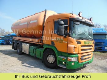 Samochód ciężarowy cysterna dla transportowania żywności Scania 26.400 Silo mit 4 Kammer 30cbm,aufbau Feldbinder: zdjęcie 1