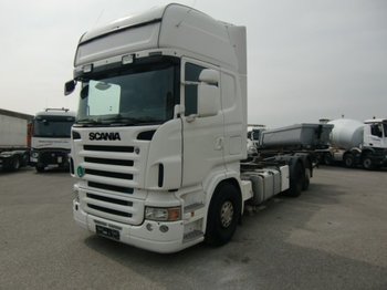 Ciężarówka kontenerowiec/ System wymienny Scania 6x2 BDF, Ladebordwand, E4 Halbautomatik: zdjęcie 1
