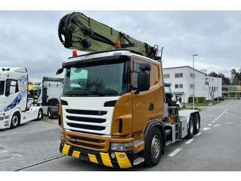 Samochod ciężarowy z HDS, Ciągnik siodłowy Scania G480 6x4 Holz Palfinger S300: zdjęcie 1