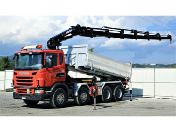 Wywrotka Scania G480 Kipper 5,00m + Kran+FUNK*8x4*Topzustand: zdjęcie 1