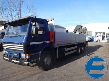 Samochód ciężarowy skrzyniowy/ Platforma Scania P113 ML 6x2/4 Brücke mit LADEKRAN: zdjęcie 1