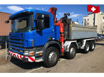 Wywrotka Scania P124  8x4 Kran FASSI 190: zdjęcie 1