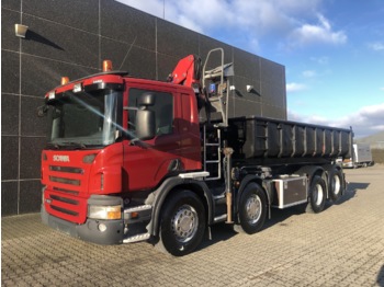 Ciężarówka kontenerowiec/ System wymienny, Samochod ciężarowy z HDS Scania P400 8x2 Euro 5: zdjęcie 1