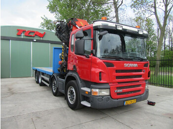 Samochod ciężarowy z HDS, Samochód ciężarowy skrzyniowy/ Platforma Scania P400 Euro 5 8x2 Palfinger PK 42502: zdjęcie 1