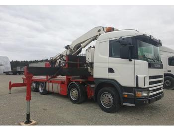 Samochód ciężarowy skrzyniowy/ Platforma Scania R124: zdjęcie 1
