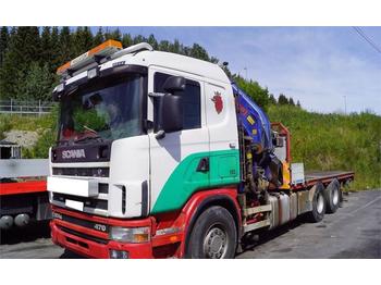 Samochód ciężarowy skrzyniowy/ Platforma Scania R124: zdjęcie 1