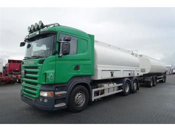 Samochód ciężarowy cysterna Scania R420 6X2 MANUAL RETARDER TANK WITH TRAILER EURO: zdjęcie 1