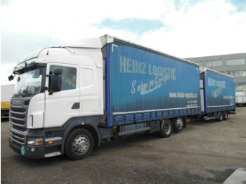 Samochód ciężarowy plandeka Scania R440, 6X2, EURO 5, RETARDER, JUMBOZUG 120m3: zdjęcie 1