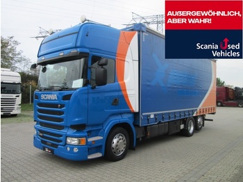Samochód ciężarowy skrzyniowy/ Platforma Scania R450LB6X2MLB / Jumbo Schiebeplane: zdjęcie 1