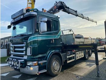 Samochód ciężarowy skrzyniowy/ Platforma Scania R480 6X2 RETARDER EURO 5 + HIAB 377-EP5 MET REMO: zdjęcie 1