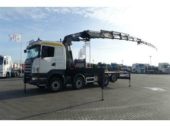 Samochód ciężarowe pod zabudowę Scania R480 8X2 HMF ODIN-O K5 WITH JIB EURO 4: zdjęcie 1