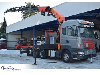 Samochód ciężarowy skrzyniowy/ Platforma Scania R480 Palfinger PK66002 + Winch, 8x4, Retarder, Truckcenter Apeldoorn: zdjęcie 1