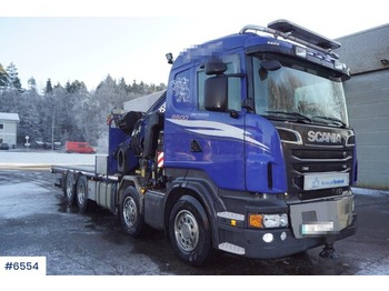 Samochód ciężarowy skrzyniowy/ Platforma Scania R500: zdjęcie 1