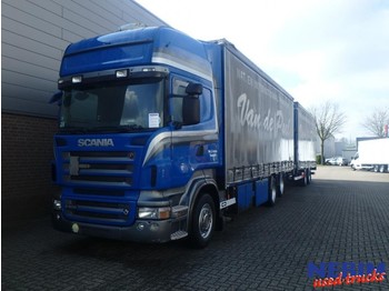 Samochód ciężarowy plandeka Scania R500 V8 Euro 5 6x2 + VanHool Trailer: zdjęcie 1