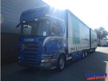 Samochód ciężarowy plandeka Scania R500 V8 Euro 5 Retarder + Trailer: zdjęcie 1
