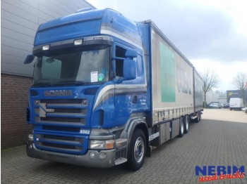 Samochód ciężarowy plandeka Scania R500 V8 Euro 5 Retarder + VanHool trailer: zdjęcie 1