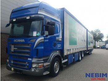 Samochód ciężarowy plandeka Scania R500 V8 Euro 5 Retarder + Vanhool trailer: zdjęcie 1