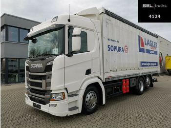 Samochód ciężarowy plandeka Scania R 410 / Retarder / Lenk-Liftachse / Ladebordwand: zdjęcie 1