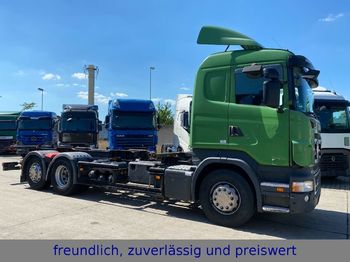 Ciężarówka kontenerowiec/ System wymienny Scania * R 420 * RETARDER * OPTICRUSE * 2 X ALU TANK *: zdjęcie 1