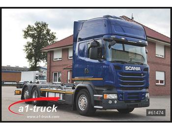 Ciężarówka kontenerowiec/ System wymienny Scania R 450 LB BDF ACC, Retarder, Navi: zdjęcie 1