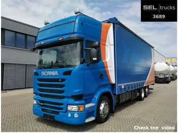 Samochód ciężarowy plandeka Scania R 450/Retarder/Standklima/Hubdach/Staplerhalter.: zdjęcie 1