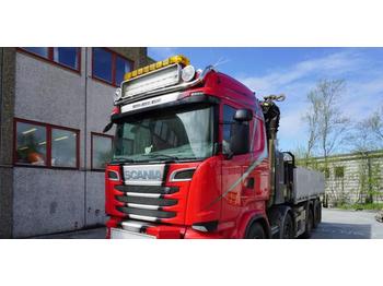 Samochód ciężarowy skrzyniowy/ Platforma Scania R 620 crane truck Palfinger PK42002 456 CV: zdjęcie 1