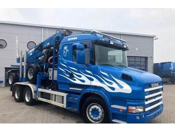 Samochód ciężarowy dla transportowania drewna Scania T420 Manual Retarder Euro-4 Holztransport 2006: zdjęcie 1