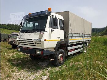 Samochód ciężarowy plandeka Steyr - 19S32 4x4 Hebebühne: zdjęcie 1