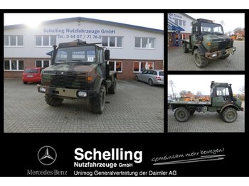 Samochód ciężarowy skrzyniowy/ Platforma UNIMOG U 1300L mit Plattform * mich kann man mieten *: zdjęcie 1