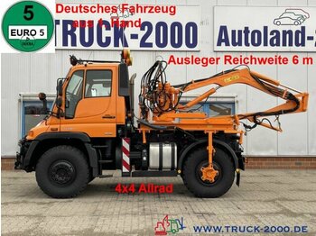 Samochod ciężarowy z HDS, Komunalne/ Specjalistyczne Unimog U400 4x4 inkl.Mulag Ausleger 6m Kommunalplatte: zdjęcie 1