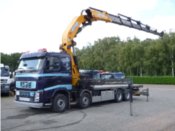 Samochód ciężarowy skrzyniowy/ Platforma Volvo FH13 480 8x4 Euro 5 + Effer 850 6/S: zdjęcie 1