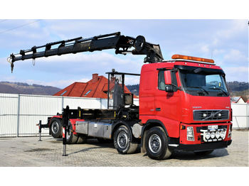 Ciężarówka hakowiec, Samochod ciężarowy z HDS Volvo FH 12 460 Abrollkipper  + Kran + FUNK *: zdjęcie 1