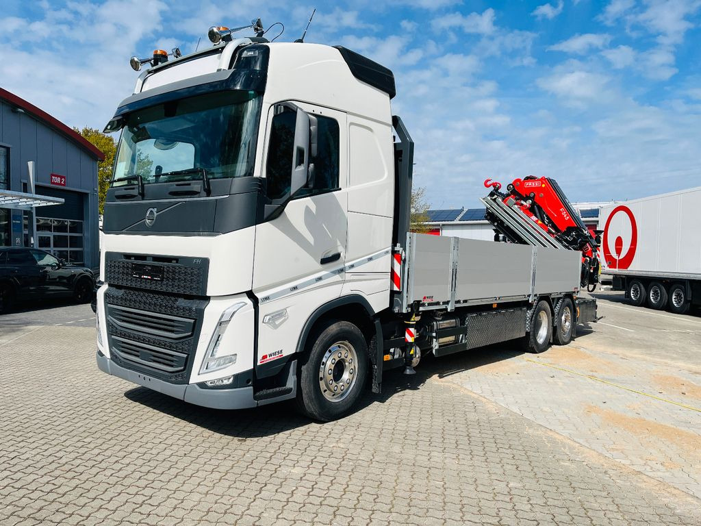 Nowy Samochód ciężarowy skrzyniowy/ Platforma, Samochod ciężarowy z HDS Volvo FH 540 6x2 Container Fassi F545 Heck Seilwinde: zdjęcie 4