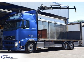 Samochód ciężarowy skrzyniowy/ Platforma Volvo FH, Euro 5, Hiab 099-E3: zdjęcie 1