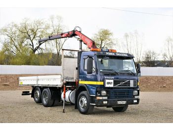 Samochód ciężarowy skrzyniowy/ Platforma, Samochod ciężarowy z HDS Volvo FM7 290 Pritsche 6,10m + FASSI F80.A22 !: zdjęcie 1