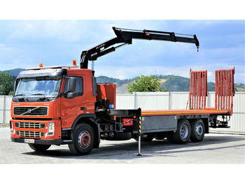 Samochód ciężarowy skrzyniowy/ Platforma, Samochod ciężarowy z HDS Volvo  FM9 300 Abschleppwagen 8,90m + Kran *6x2*: zdjęcie 1