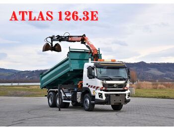 Wywrotka, Samochod ciężarowy z HDS Volvo FMX 410 Kipper 5,20 m *ALTAS 126.3E/FUNK * 6x4: zdjęcie 1