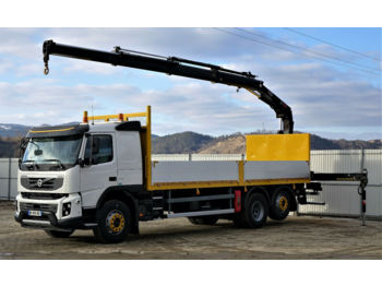 Samochód ciężarowy skrzyniowy/ Platforma Volvo FMX 410 * Pritsche 7,20 m + KRAN /6x2Topzustand!: zdjęcie 1