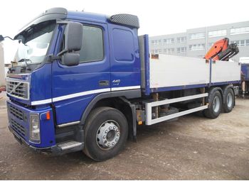 Samochód ciężarowy skrzyniowy/ Platforma Volvo FM 13/440, 6X4, KRAN PALFINGER 15500: zdjęcie 1