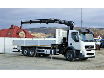 Samochód ciężarowy skrzyniowy/ Platforma, Samochod ciężarowy z HDS Volvo FM 320 Pritsche 8,00m +Kran/FUNK 6x2 Topzustand!: zdjęcie 1