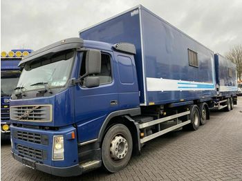 Ciężarówka kontenerowiec/ System wymienny Volvo FM 380 6X2 + NOYENS 2 AS AANHANGER + 2 POWER UNI: zdjęcie 1
