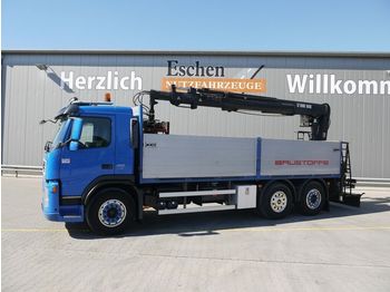 Samochód ciężarowy skrzyniowy/ Platforma, Samochod ciężarowy z HDS Volvo FM 400, 6x2, Lift/Lenk, HIAB 185 K Heckkran: zdjęcie 1